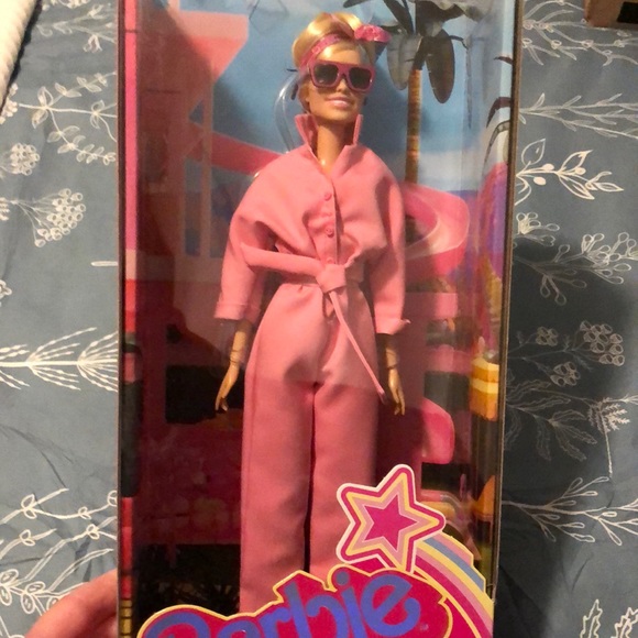 Mattel Other - Mattel Barbie Doll in Pink Jumpsuit From Barbie Movie